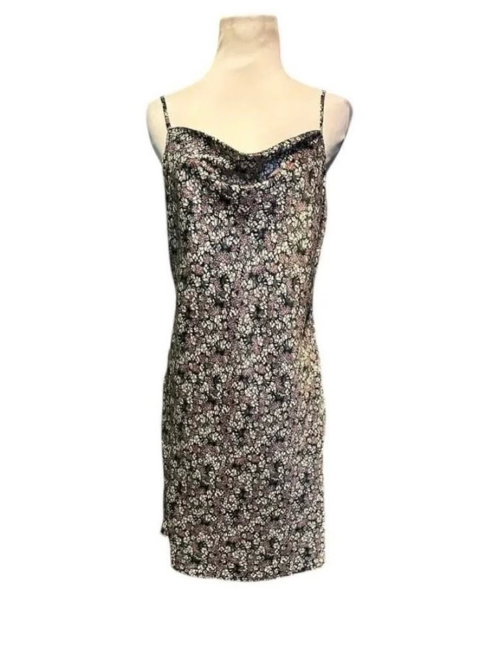 Lola Grace Floral Slip Satin Mini Dress